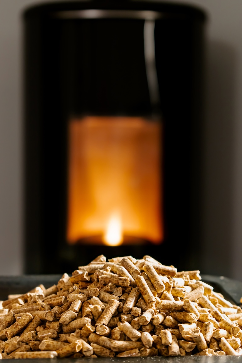 Pellets mit Ofen